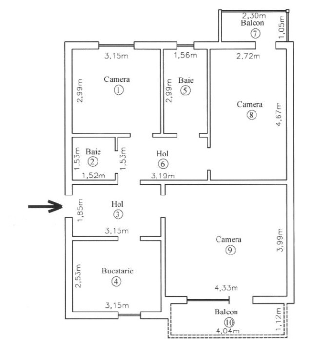 Apartament modern cu 3 camere, mobilat si utilat, zona Dambovita – Timisoara