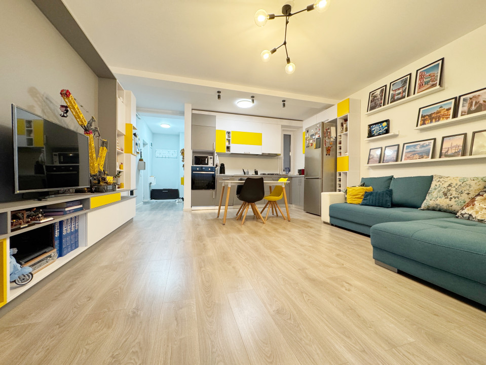 Apartament 3 camere, 72mp utili + 5mp balcon, pozitie excelenta -Giroc