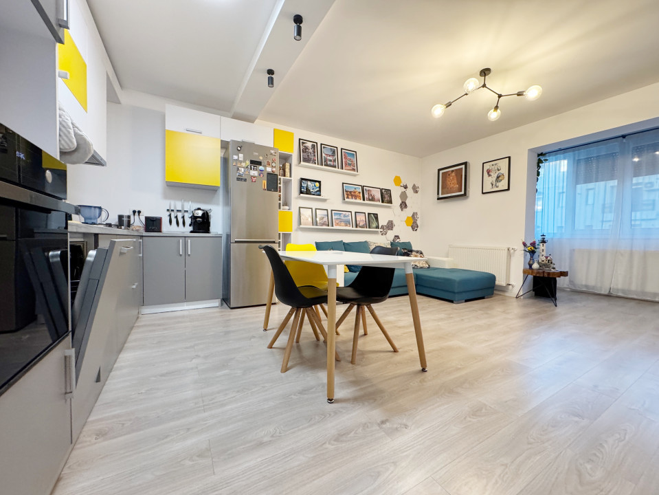Apartament 3 camere, 72mp utili + 5mp balcon, pozitie excelenta -Giroc