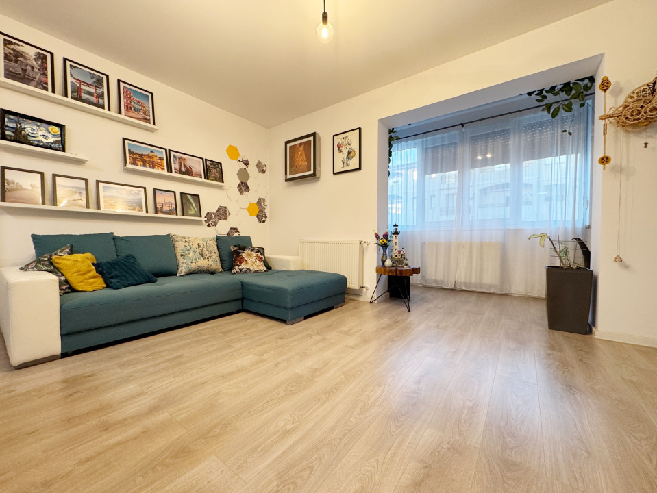 Apartament 3 camere, 72mp utili + 5mp balcon, pozitie excelenta -Giroc