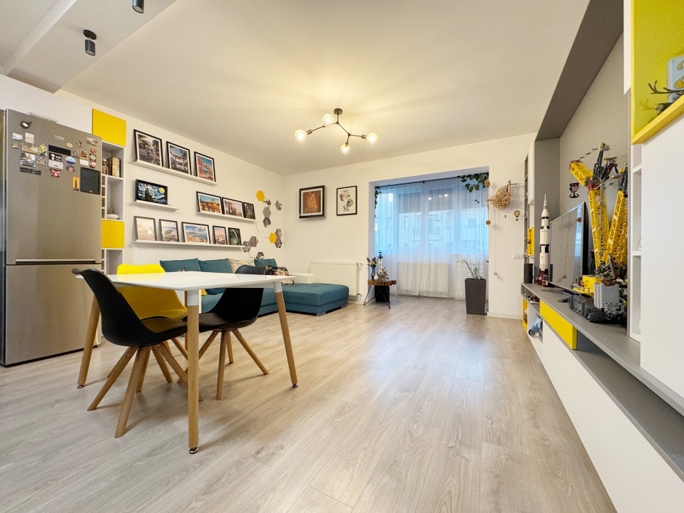 Apartament 3 camere, 72mp utili + 5mp balcon, pozitie excelenta -Giroc