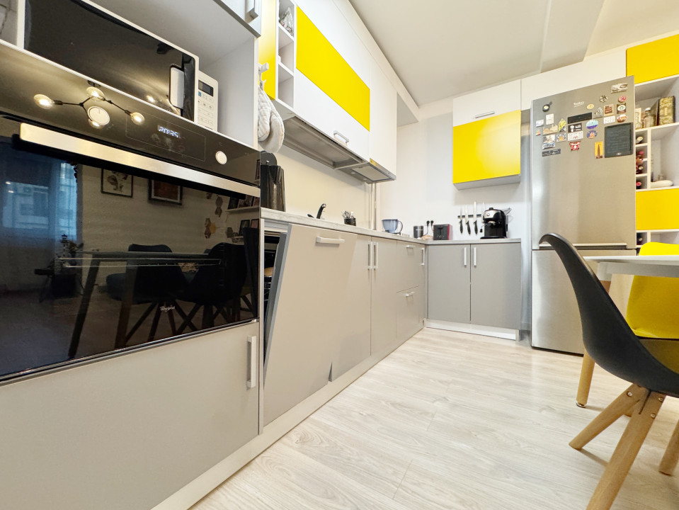 Apartament 3 camere, 72mp utili + 5mp balcon, pozitie excelenta -Giroc