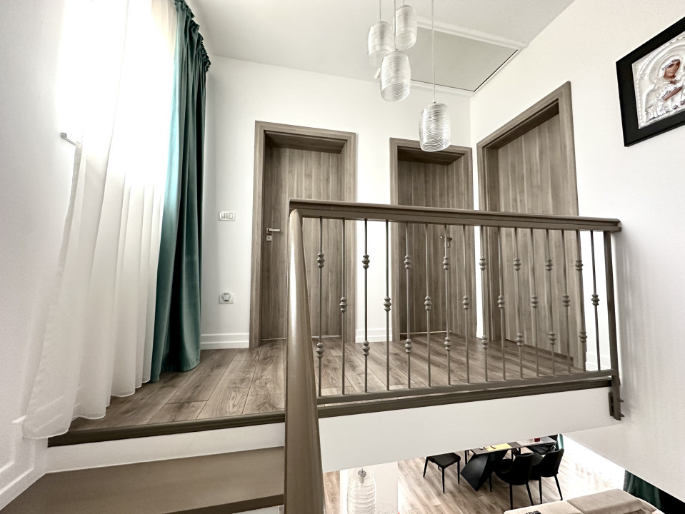 Duplex de lux, mobilat si utilat modern, 3 camere, 97 mp utili - Dumbravita