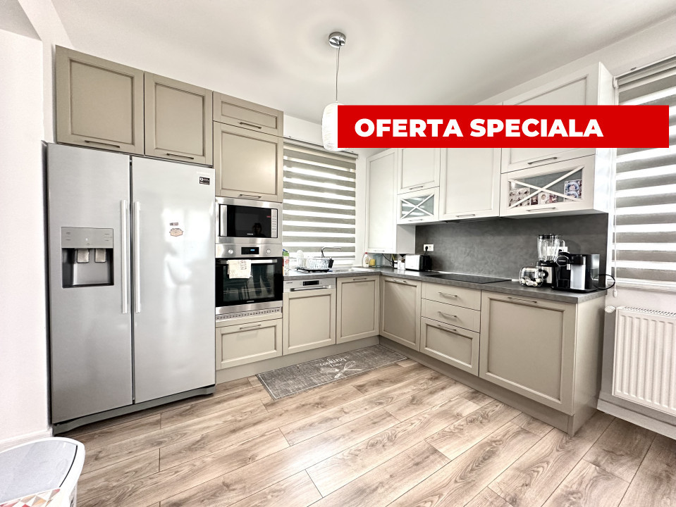 Duplex de lux, mobilat si utilat modern, 3 camere, 97 mp utili - Dumbravita