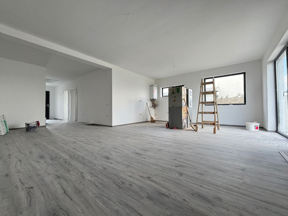 Duplex 3 camere, 86mp utili, 350 teren in Mosnita Noua 