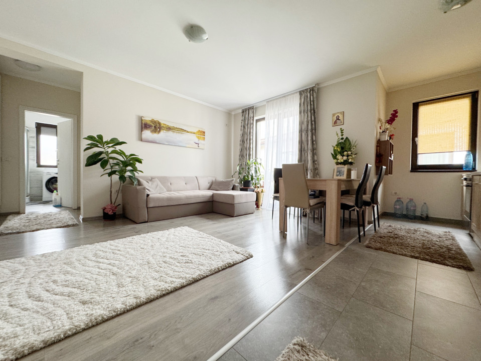 Apartament 2 camere, 48mp utili + 5mp balcon, etajul 1 -Giroc