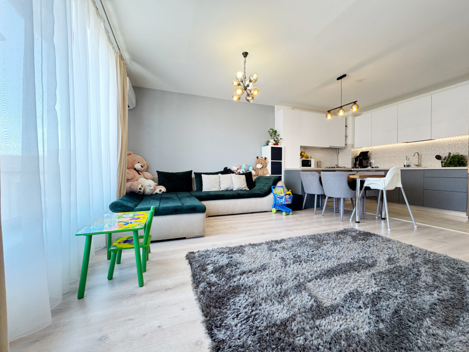 Apartament 2 camere 53mp utili + balcon 8mp, Lift  -Zona ESO, Giroc
