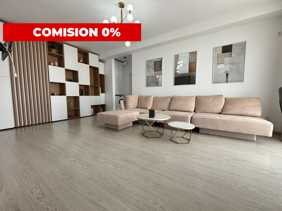 Apartament modern, 2 camere, mobilat, 52mp, balcon 12mp-Dumbravita-COMISION 0%