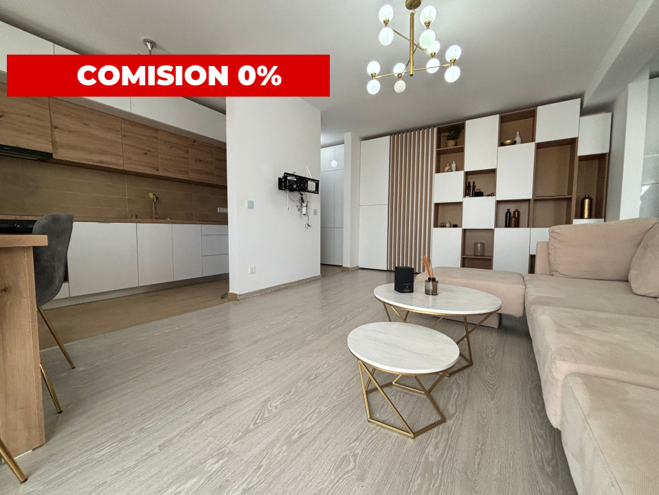 Apartament modern, 2 camere, mobilat, 52mp, balcon 12mp-Dumbravita-COMISION 0%