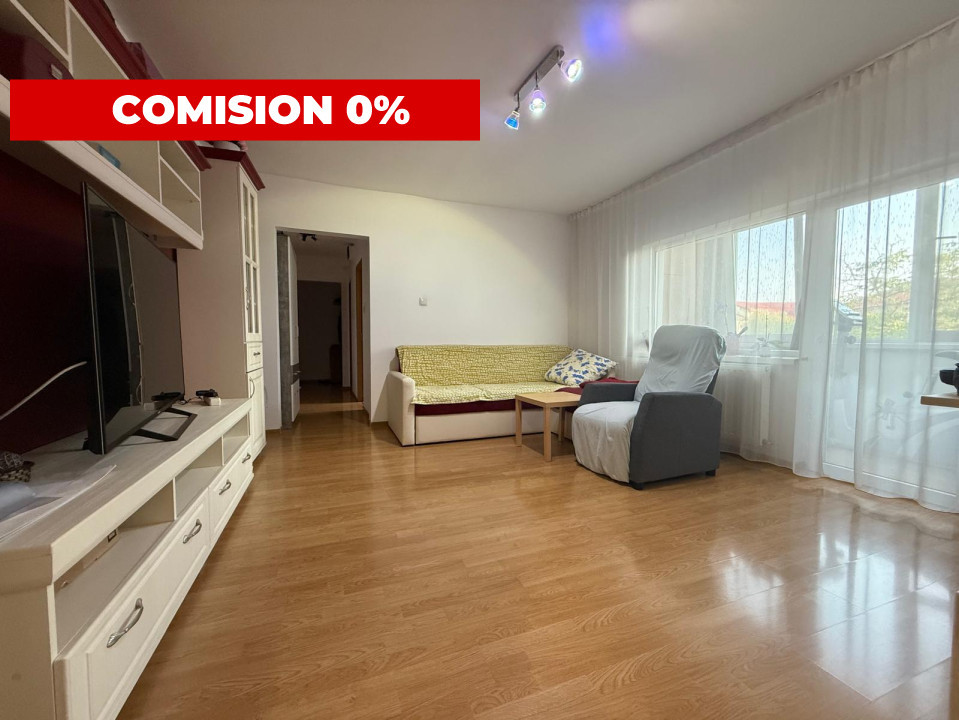 Apartament spatios, 3 camere, 72 mp, etaj 3, zona Girocului - COMISION 0%